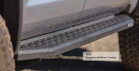 Go Rhino RB20 Slim Black Running Boards Bed liner Coating