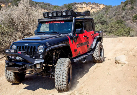 Go Rhino RB20 Black Running Boards Textured Powder Coated with Drop Step