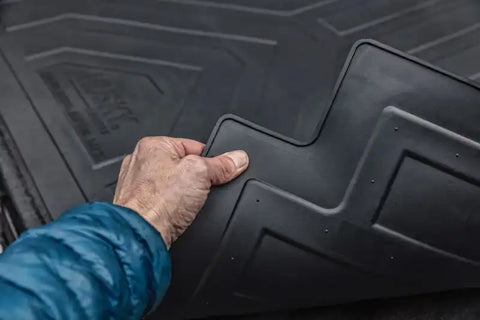 Husky Liner 16004 Bed Mat Direct-Fit Without Raised Edges Black Rubber Tailgate Chevy/GMC 5.8 ft