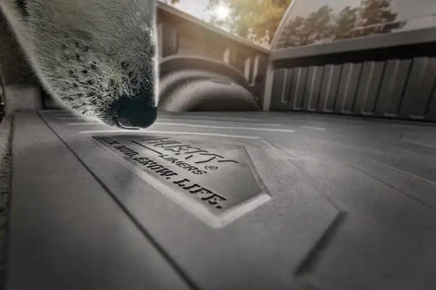Husky Liner 16004 Bed Mat Direct-Fit Without Raised Edges Black Rubber Tailgate Chevy/GMC 5.8 ft