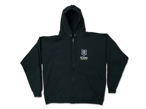 ICON Vehicle Dynamics FRDK_ICON-HOODY-STD-BLK-L ICON STANDARD HOODY BLACK - LARGE