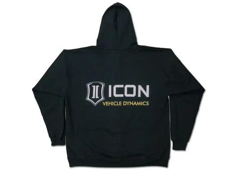ICON Vehicle Dynamics FRDK_ICON-HOODY-STD-BLK-XXL ICON STANDARD HOODY BLACK - XXLARGE