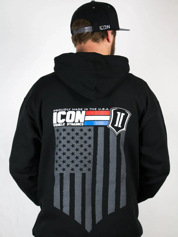 ICON Vehicle Dynamics FRDK_ICON-HOODY-GI-BLK-XL ICON GI HOODY BLACK - XLARGE
