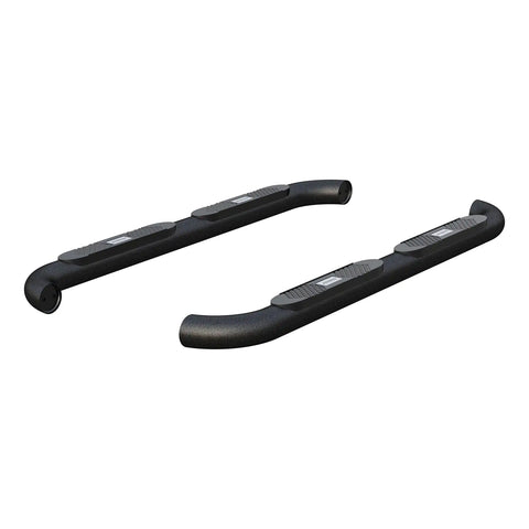 ARIES AL235040 - Big Step 4 Black Aluminum Round Side Bars, Select Dodge, Ram 1500