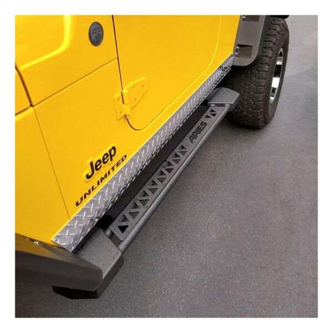 ARIES 2074102 - Rocker Step Running Boards, Select Jeep Wrangler TJ