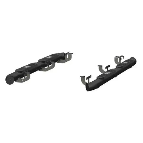 ARIES AL231009 - Big Step 4 Black Aluminum Round Side Bars, Select Jeep Wrangler JL