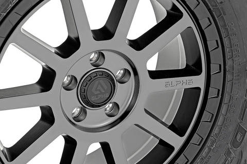 Alpha Foxtrot Wheel | Light Gray w/Blk Ring | 17x7.5 | 5x108 | 35mm