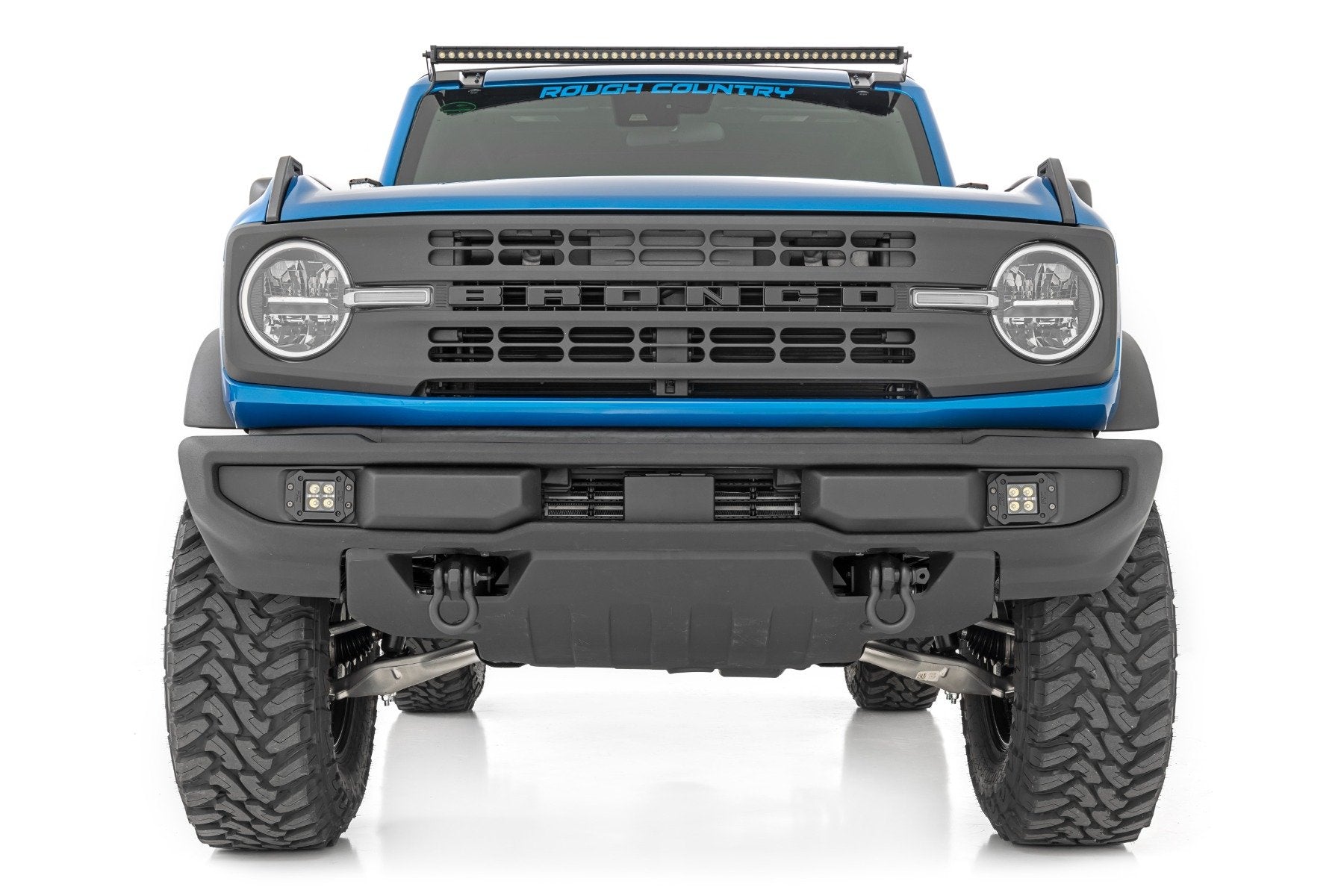 LED Light Kit | Upper Windshield | 50" Black Single Row | Ford Bronco (21-26)