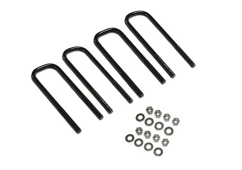 Superlift 11904 U-Bolt 4 Pack - 9/16 x 3 105 Large Radius w/ Hardware