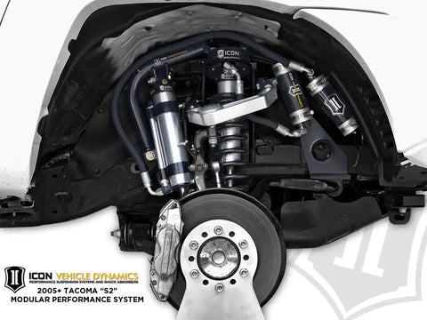 ICON Vehicle Dynamics FRDK_59906P ICON 2007-2014 Toyota FJ Cruiser/2003-2023 Toyota 4Runner/2003-2009 Lexus GX470 0-3.5” Lift 2.5 VS Omega Bypass Remote Reservoir Front Secondary Shocks Pair