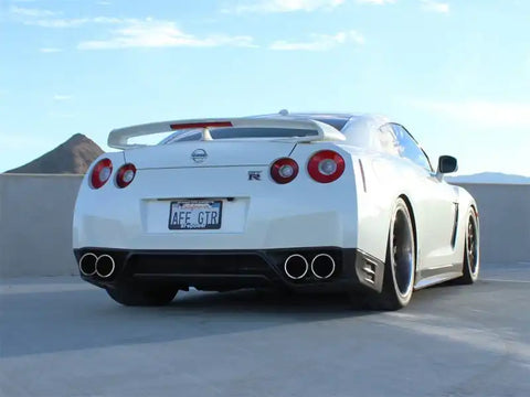 aFe 49-36108-C Takeda 3in SS Exhaust Cat-Back 09-14 Nissan GTR V6 3.8L Carbon Fiber Tips