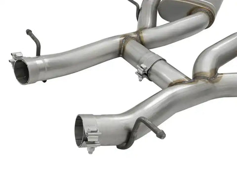 aFe 49-34068-B MACHForce XP 3in 304 SS Axle-Back Exhaust Dual (NPP) w/ Black Tips 16-17 Camaro V8