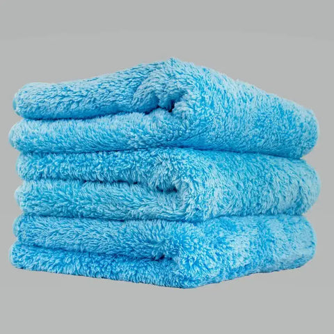 Chemical Guys Shaggy Fur-Ball Microfiber Towel - 16in x 16in - Blue - 3 Pack - Case of 16