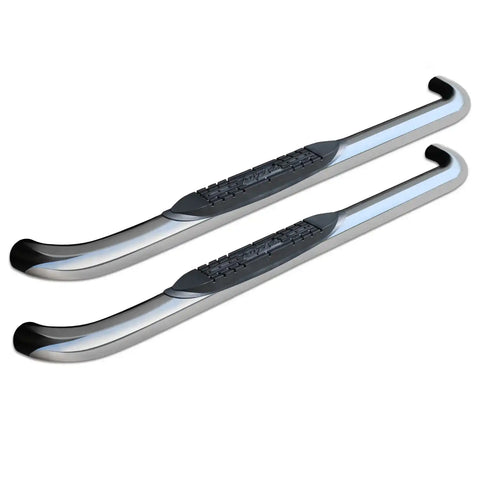 Raptor Series 0108-0593 - 3 In Round Nerf Bar Steps Polished Stainless Steel 05-06 Jeep Wrangler