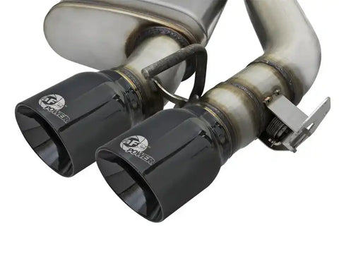 aFe 49-34068-B MACHForce XP 3in 304 SS Axle-Back Exhaust Dual (NPP) w/ Black Tips 16-17 Camaro V8
