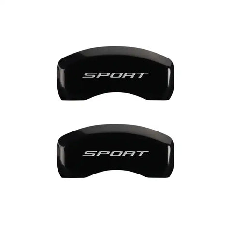 MGP 4 Caliper Covers Engraved Front & Rear No Bolts/Sport 2015 Black finish silver ch
