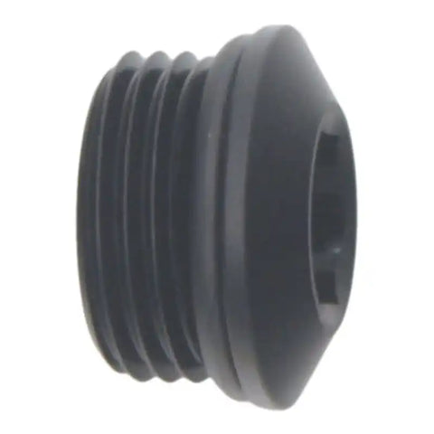 DeatschWerks 8AN ORB Male Plug Low Profile Internal Allen/Hex (Incl O-Ring) Anodized Matte Black