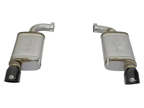 aFe 49-43085-B MACHForce XP 2.5in 409 Stainless Axle Back Exhaust w/ Black Tips 15-17 Ford Mustang I4-2.3L (t)