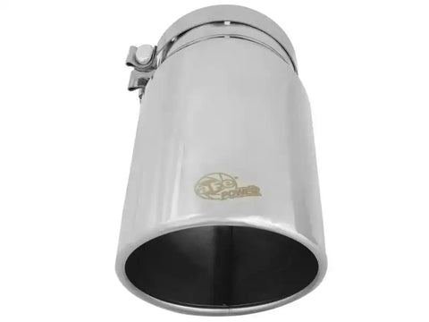 aFe 49T50604-P12 Universal Bolt On Exhaust Tip Polished 5in Inlet x 6in Outlet 12in Long