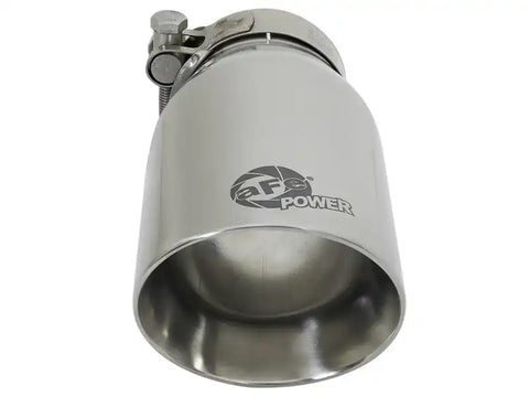 aFe 49T25354-P07 MACH Force-Xp Universal 304 SS Single-Wall Clamp-On Exhaust Tip - Polished