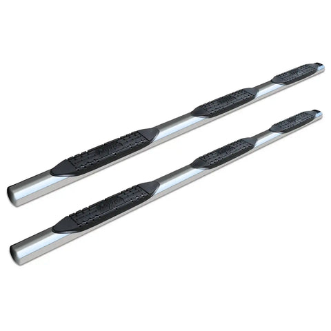 Raptor Series 0403-0186 - 4 In Wheel To Oval Steps Polished Stainless Steel 09-14 Ford F-150 SuperCrew Cab 5.7ft Bed