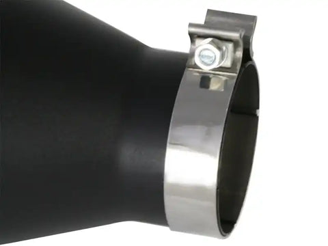 aFe 49-92023-B MACHForce XP Exhausts Tips SS-304 EXH Tip 4In x 7Out 18L Bolt-On (blk)