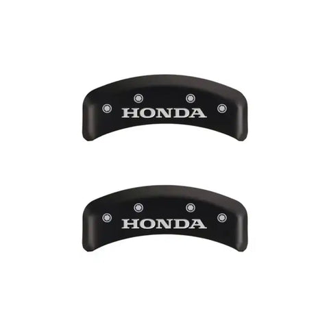 MGP 4 Caliper Covers Engraved Front & Rear Honda Red finish silver ch