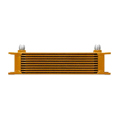 Mishimoto Universal 10 Row Oil Cooler - Gold