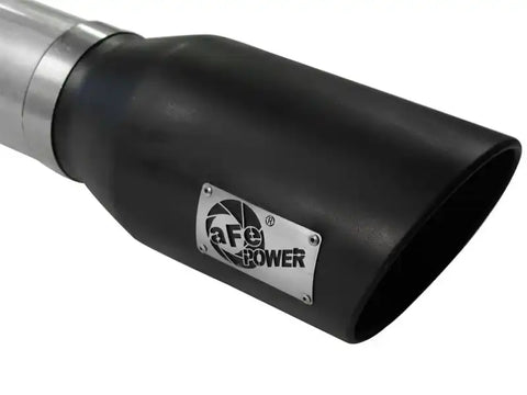 aFe 49-03064-B Atlas Exhausts 5in DPF-Back Aluminized Steel Exhaust Sys 2015 Ford Diesel V8 6.7L (td) Black Tip