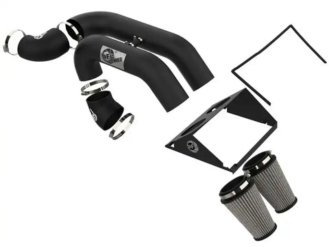aFe 51-12972-B MagnumFORCE 2XP Intake w/3.5in Black Steel Housing Pro DRY S Filter 2017 Ford F-150 V6-3.5L (tt)