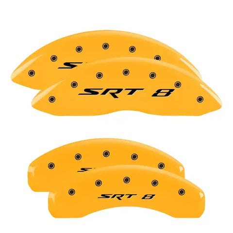 MGP 4 Caliper Covers Engraved Front & Rear MGP Yellow Finish Black Char 2007 Suzuki Grand Vitara