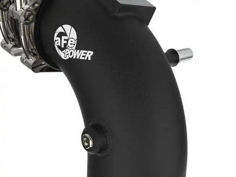 aFe 46-20519-B 21+ Ford F-150 V6-3.5L (tt) BladeRunner 3in to 3.5in Aluminum Cold Charge Pipe Black