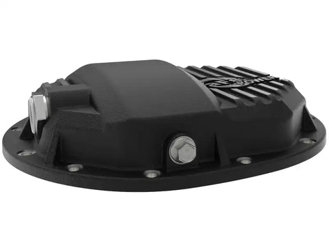 aFe 46-71121B Pro Series AAM 9.5/9.76 Rear Diff Cover Black w/Mach Fins & Oil 14-19 GM Silverado/Sierra 1500