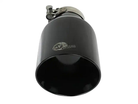 aFe 49T25454-B091 MACH Force-Xp 409 SS Clamp-On Exhaust Tip 2.5in. Inlet / 4.5in. Outlet 9in. L - Black