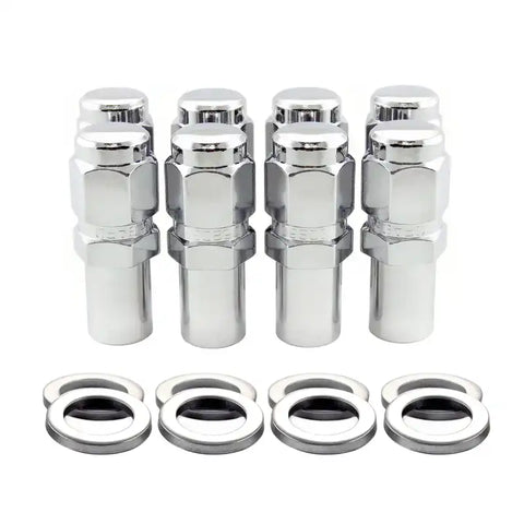 McGard Hex Lug Nut (Long Shank - 1in. / Duplex) 9/16-18 7/8 2.425in. L (8-Pack) Chrome