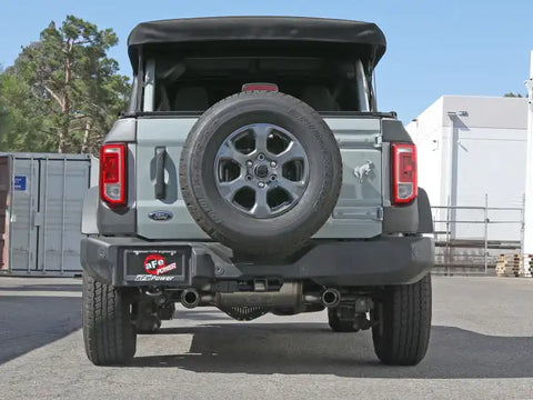 aFe 49-33138-C 2021+ Ford Bronco L4-2.3L (t) / V6-2.7L (tt) Vulcan 3in. to 2.5in. SS Cat-Back - Carbon