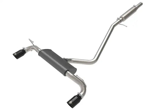 aFe 49-33142-B Ford Bronco Sport 21-22 L3-1.5L (t)/L4-2.0L (t) Vulcan Cat-Back Exhaust System- Black Tips
