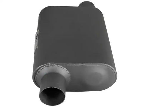 aFe 49M00003 Scorpion Replacement Alum Steel Muffler 2-1/2in In/Out Baffled Offset/Offset 13inL x10inW x4inH