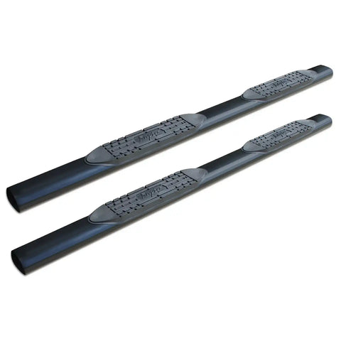Raptor Series 0802-0493B - 5 In Oval Steps Black E-Coated Alloy Steel 19-24 Dodge Ram 1500 New Body Style Crew Cab