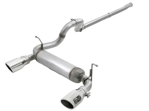 aFe 49-48076-P Rebel Series 2.5in 409 SS Cat-Back Exhaust w/ Polished Tips 18-19 Jeep Wrangler (JL) V6 3.6L