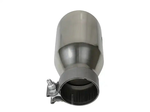 aFe 49T30454-P093 MACH Force-Xp Univ 304 SS Double-Wall Clamp-On Exhaust Tip - Polished 3in Inlet 4.5in Outlet