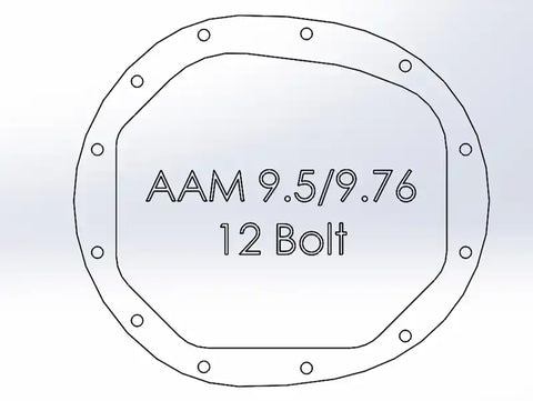 aFe 46-71121B Pro Series AAM 9.5/9.76 Rear Diff Cover Black w/Mach Fins & Oil 14-19 GM Silverado/Sierra 1500