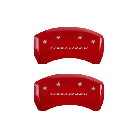 MGP 4 Caliper Covers Engraved Front & Rear Block/Challenger Yellow finish black ch