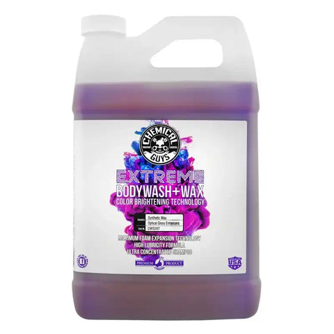 Chemical Guys Extreme Body Wash Soap + Wax - 1 Gallon - Case of 4