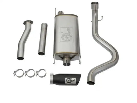 aFe 49-46026-B MACHForce XP Cat-Back SS w/Black Tips 16 Toyota Tacoma V6-3.5L