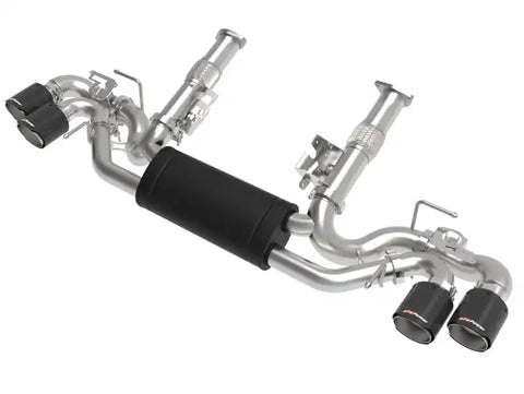 aFe 49-34124-C MACH Force-Xp 3 to 2-1/2 304SS Cat-Back 2020 Chevy Corvette (C8) 6.2L - Carbon Fiber Tip