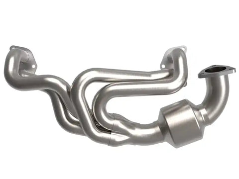aFe 48-36804-HC Twisted Steel 304 Stainless Header w/ Cat 13-19 Subaru Outback H4-2.4L