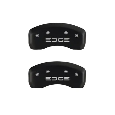 MGP 4 Caliper Covers Engraved Front & Rear Edge Red finish silver ch
