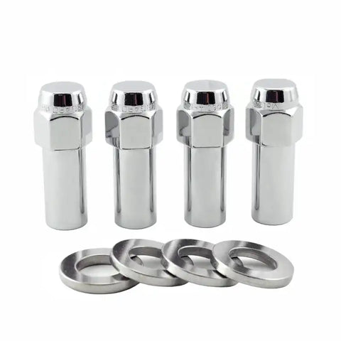 McGard Hex Lug Nut (X-Long Shank - 1.365in.) 1/2-20 / 13/16 2.27in. Length (4-Pack) Chrome