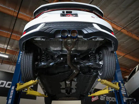 aFe 49-36620-L Takeda 2.5in 304SS Cat-Back Exhaust System 17-20 Honda Civic SI Coupe L4-1.5L (t) - BL Flame Tip